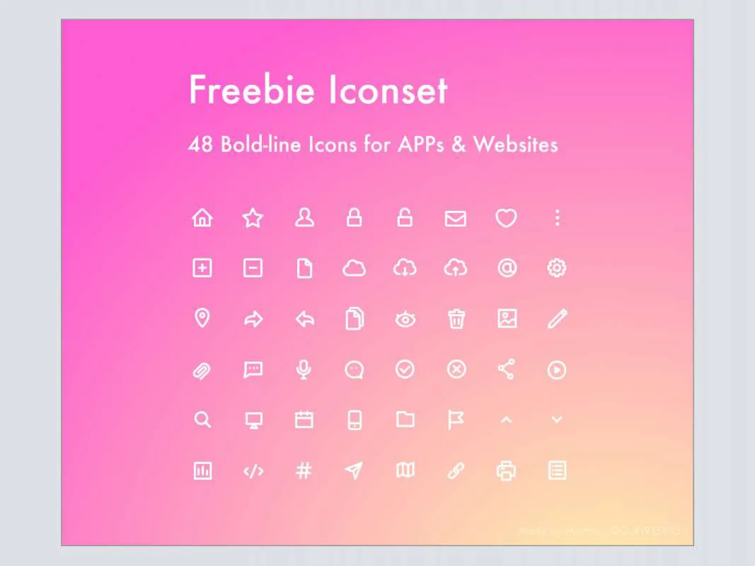 48 Freebie Icons  - Free Figma Template