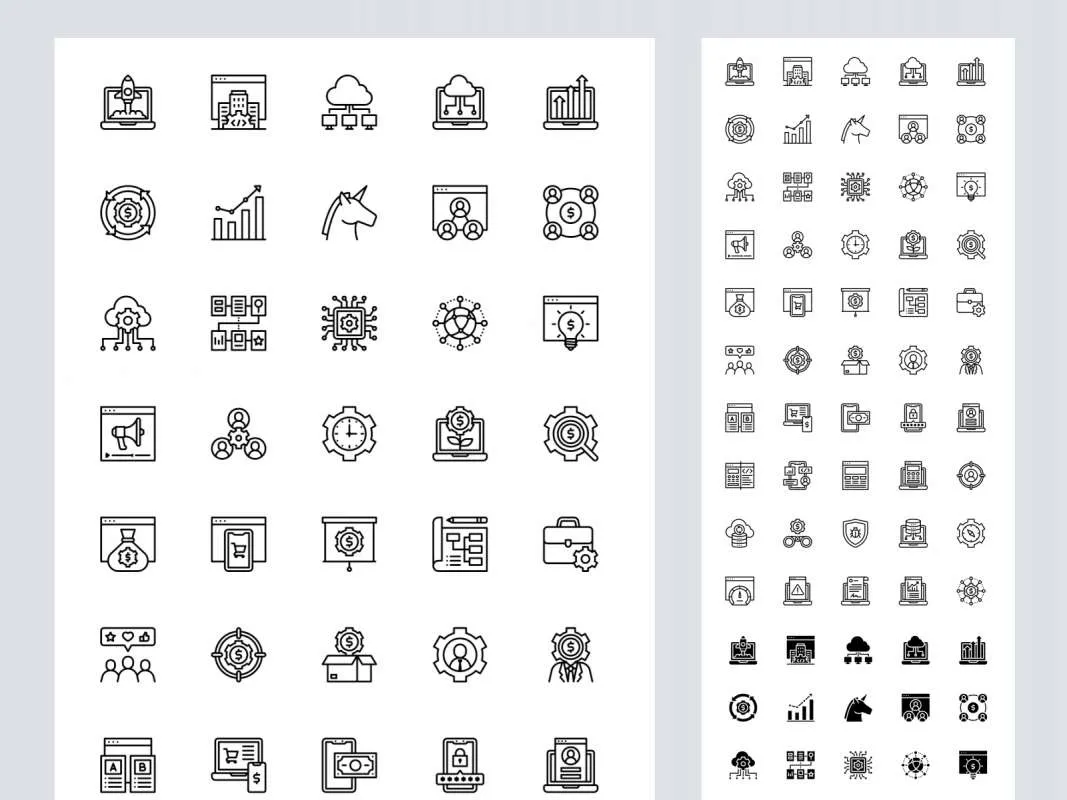 50 Startups and SaaS Free Icons  - Free Figma Template