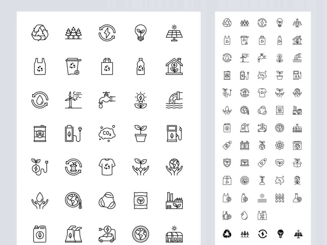 58 Ecology & Nature Free Icons  - Free Figma Template