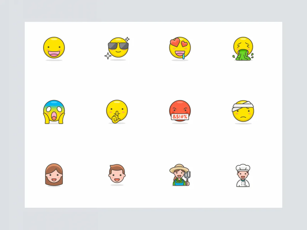 780+ Streamline Emoji  - Free Figma Template