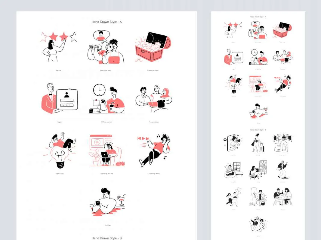 80 Streamline Free Illustrations  - Free Figma Template