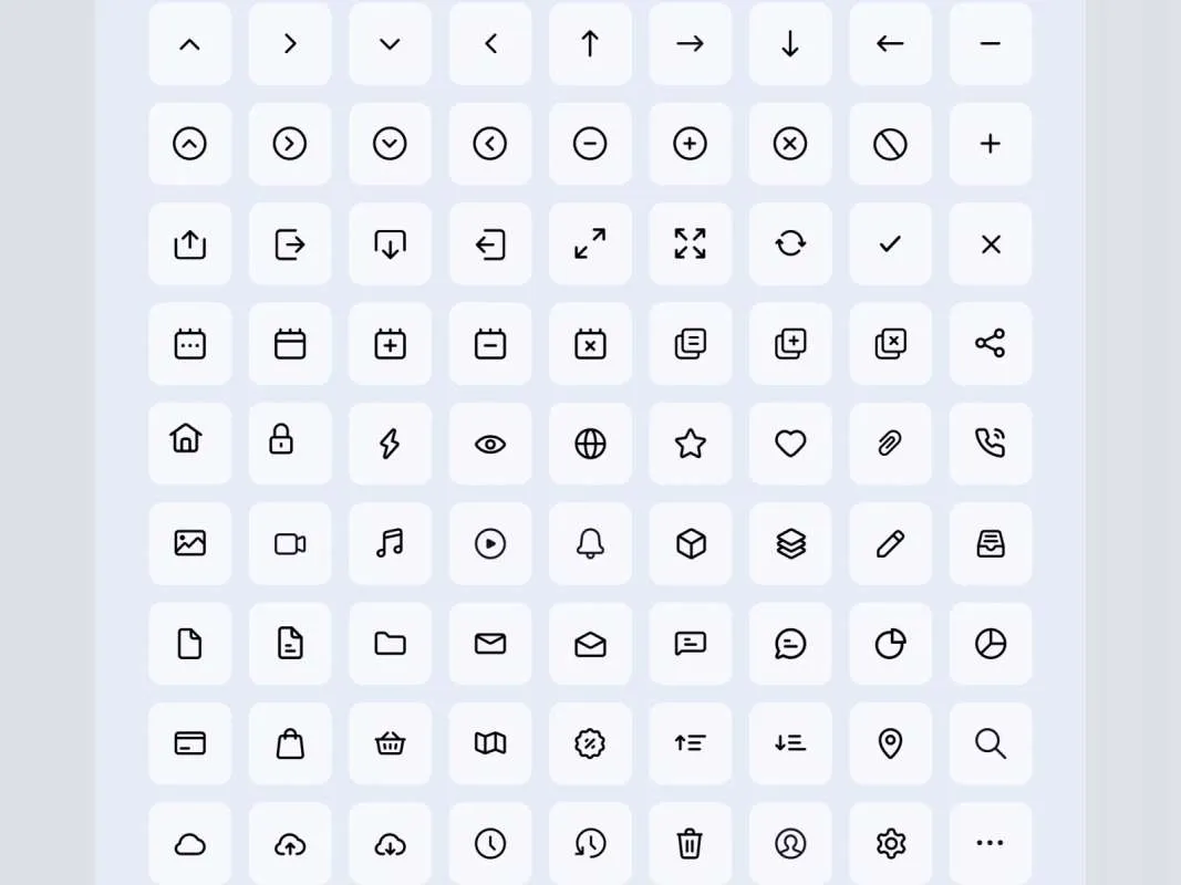 81 Mini Essential Icons for Sketch  - Free Figma Template