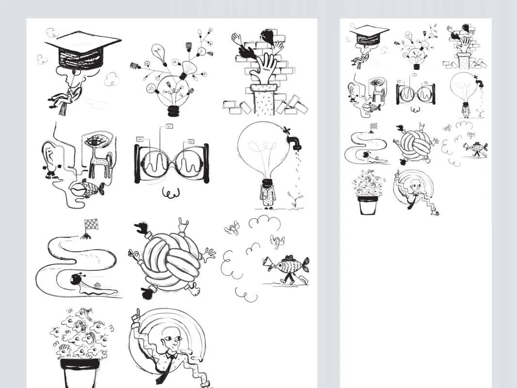 Absurd - Free Surrealist Illustrations  - Free Figma Template