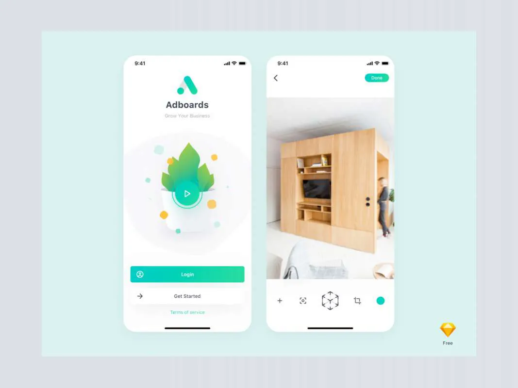 Adboards UI Kit for Sketch  - Free Figma Template