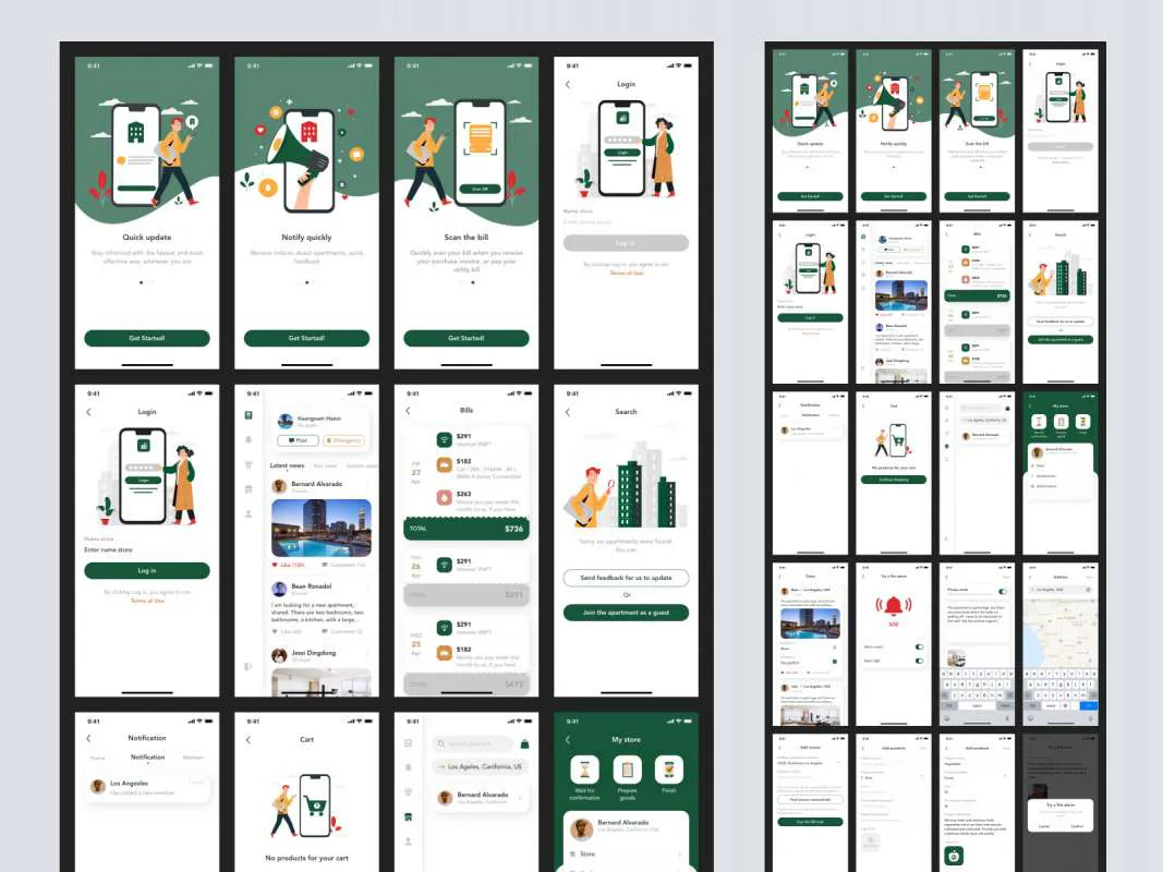 Apart - Smart Home App Free UI Kit  - Free Figma Template