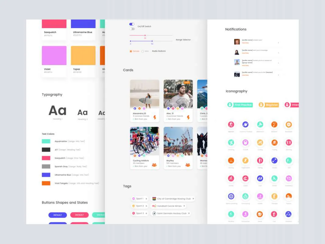 App Design System Freebie  - Free Figma Template