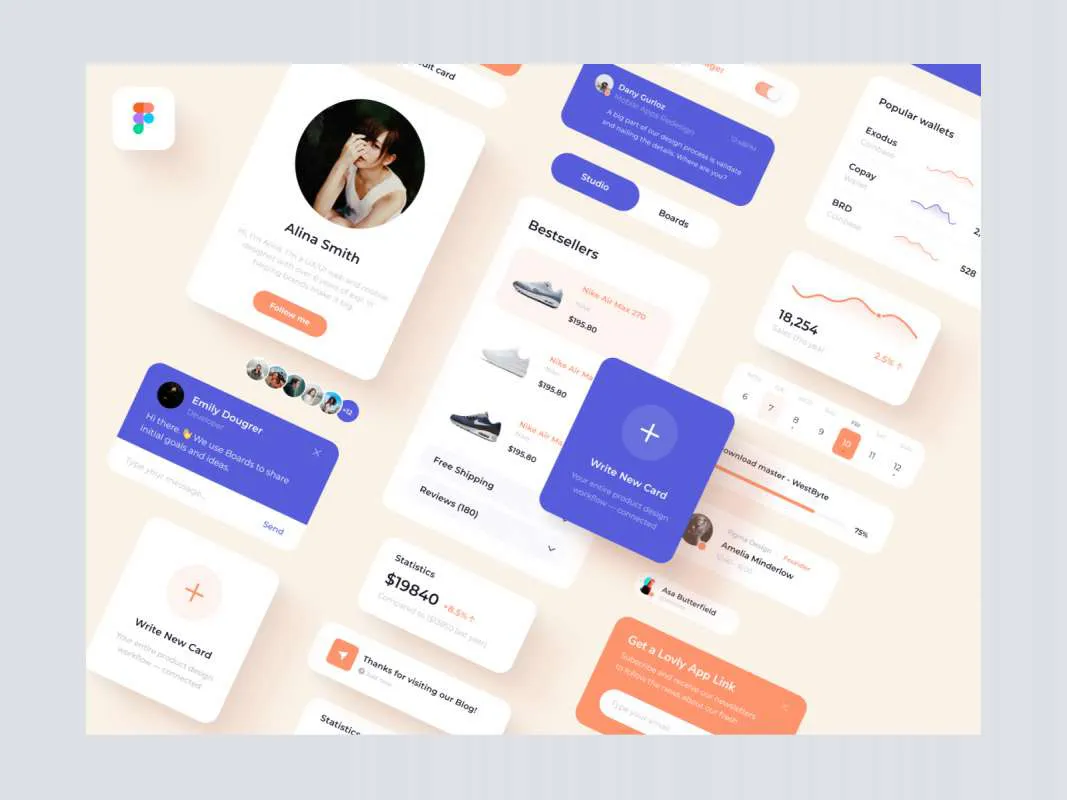 App UI Elements for Figma  - Free Figma Template