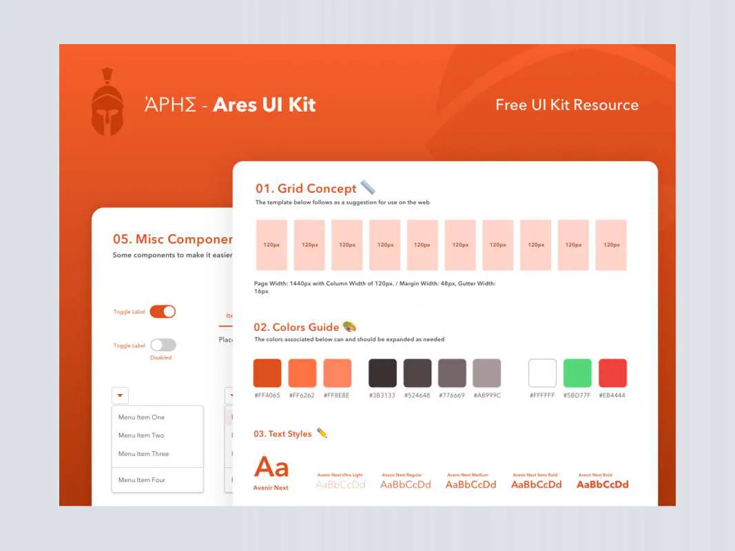 Ares UI Kit  - Free Figma Template