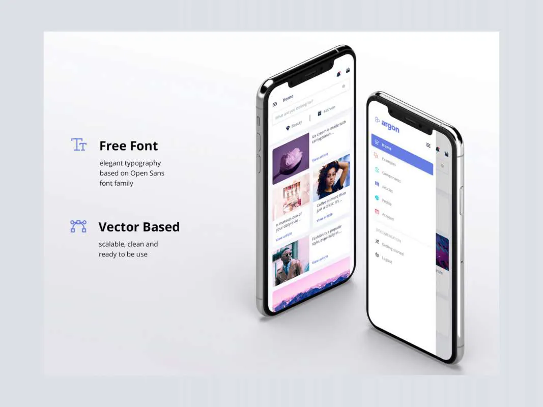 Argon Mobile UI Kit  - Free Figma Template