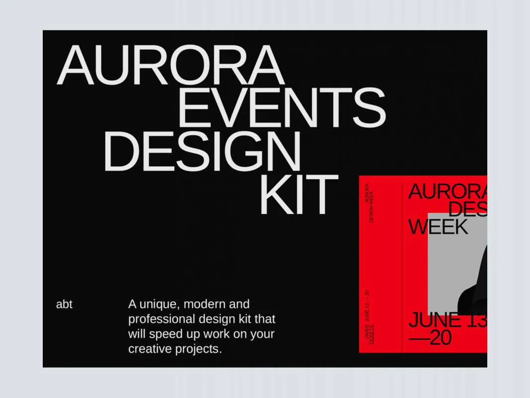 Aurora - Free Web Elements  - Free Figma Template