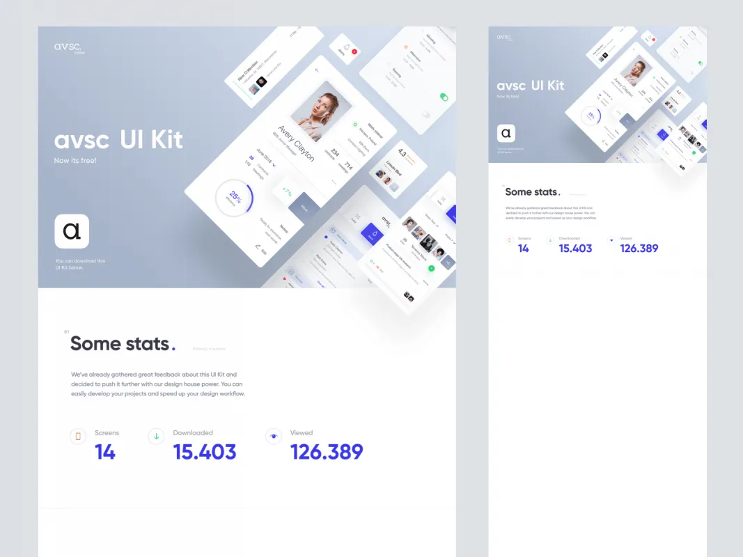 Avsc Free UI Kit  - Free Figma Template