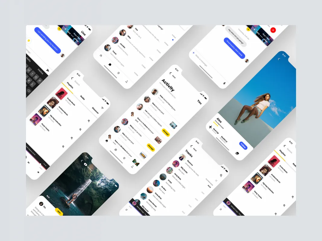 Backpack - UI Kit Free for Adobe XD  - Free Figma Template