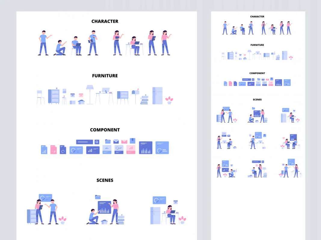 Bush Modular Illustration Kit  - Free Figma Template