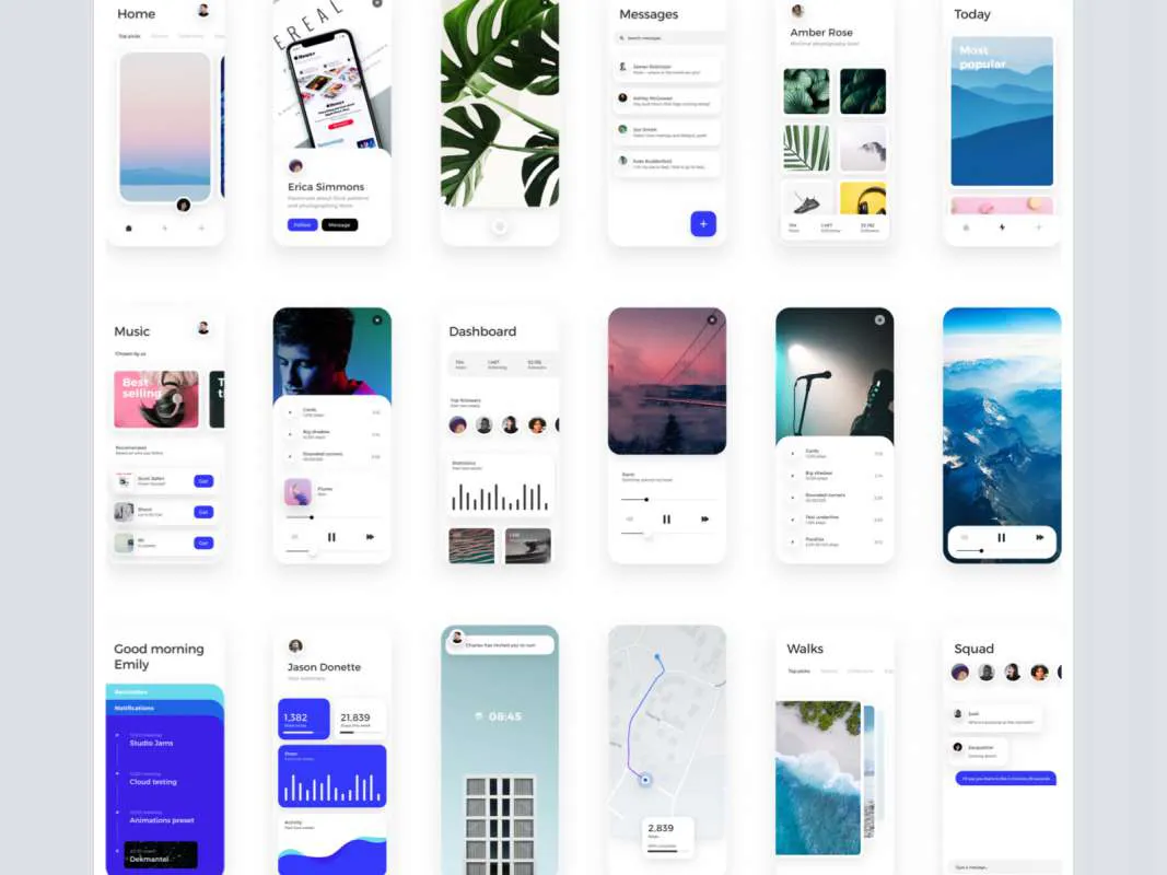 Card - Free UI Kit For InVision Studio  - Free Figma Template