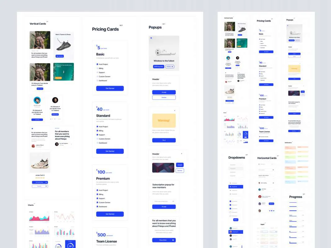 Deca Free UI Kit for Sketch and Figma  - Free Figma Template