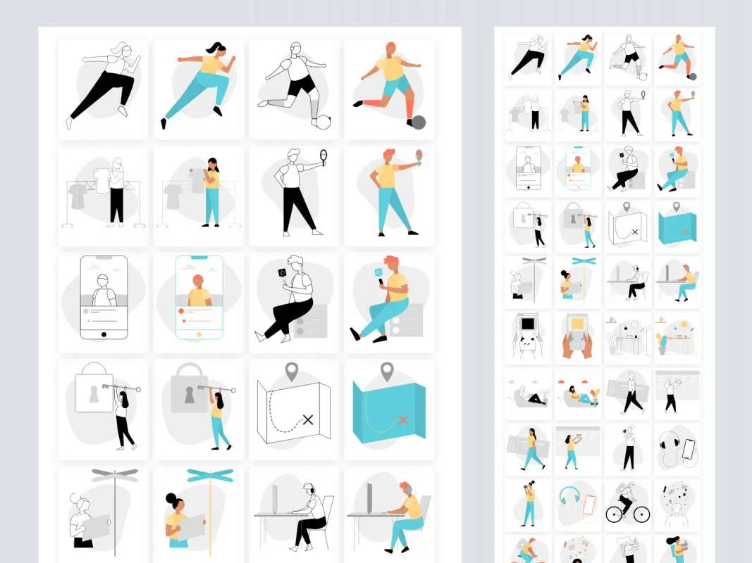 Drawkit Classic Free Illustrations  - Free Figma Template