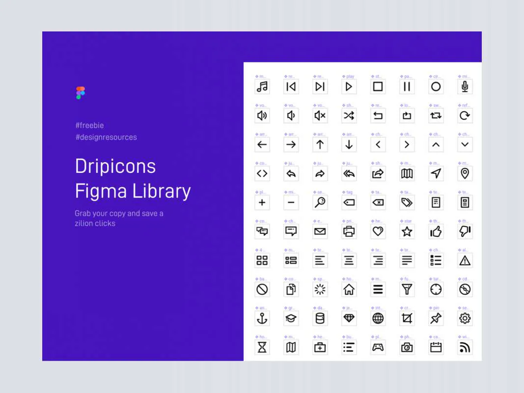 Dripicons Figma Library  - Free Figma Template