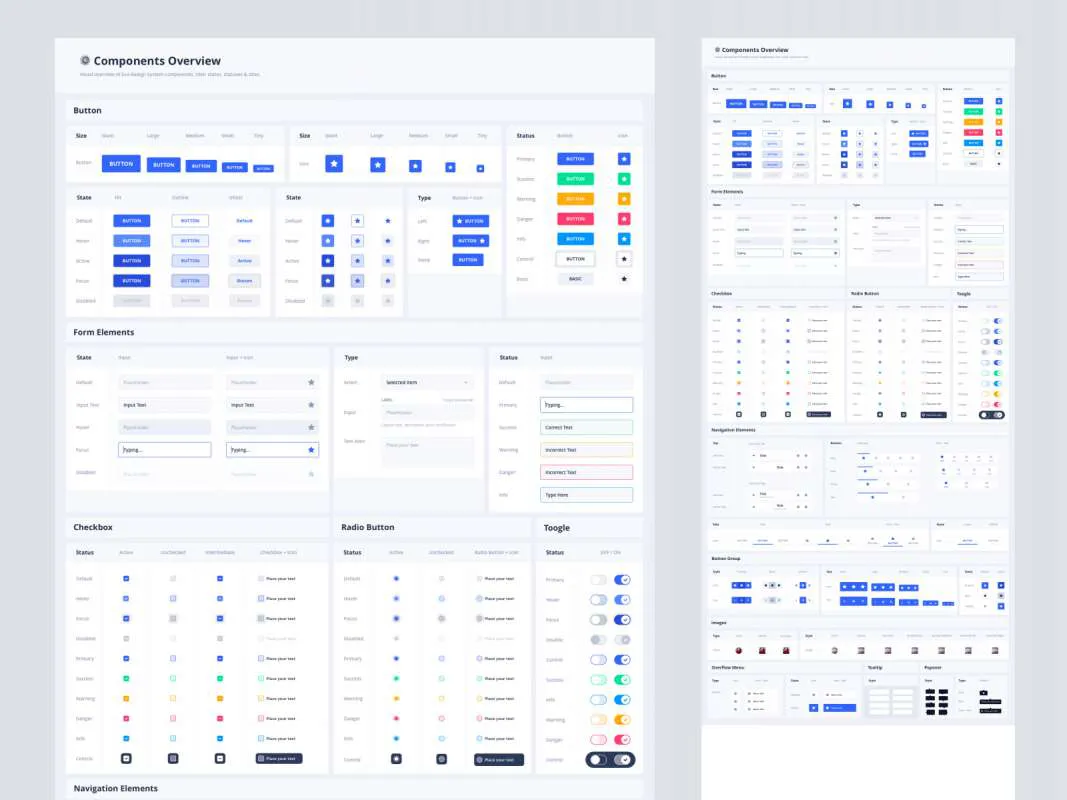 Eva Design System for Sketch  - Free Figma Template