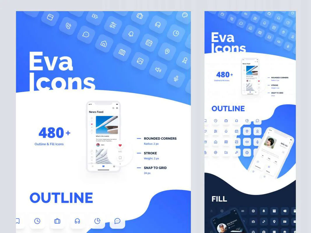 Eva Icons  - Free Figma Template