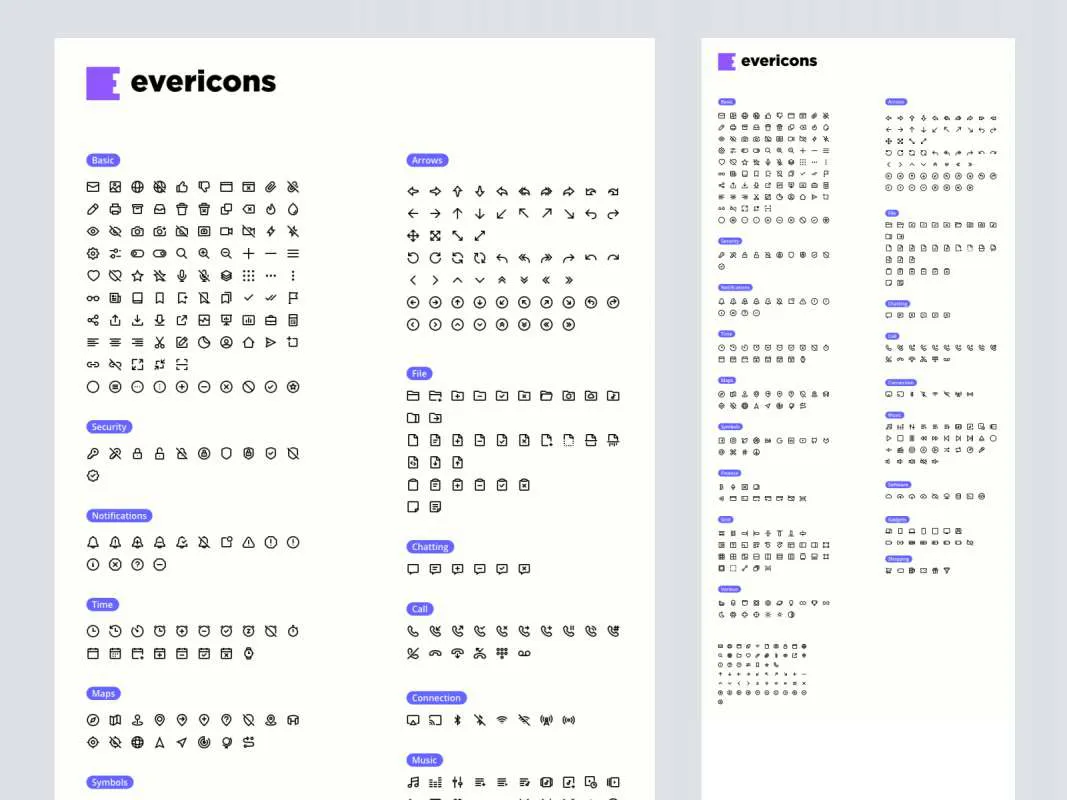 Evericons  - Free Figma Template