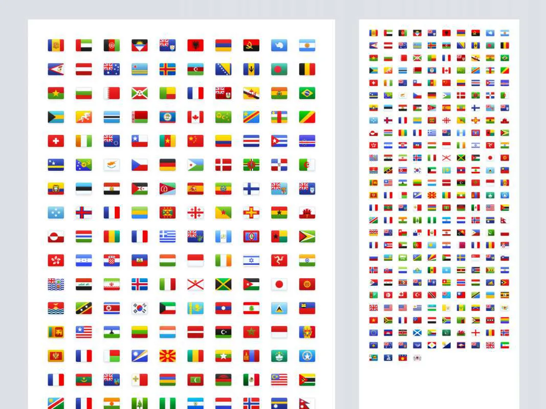 Flagpack Free Icons Pack  - Free Figma Template