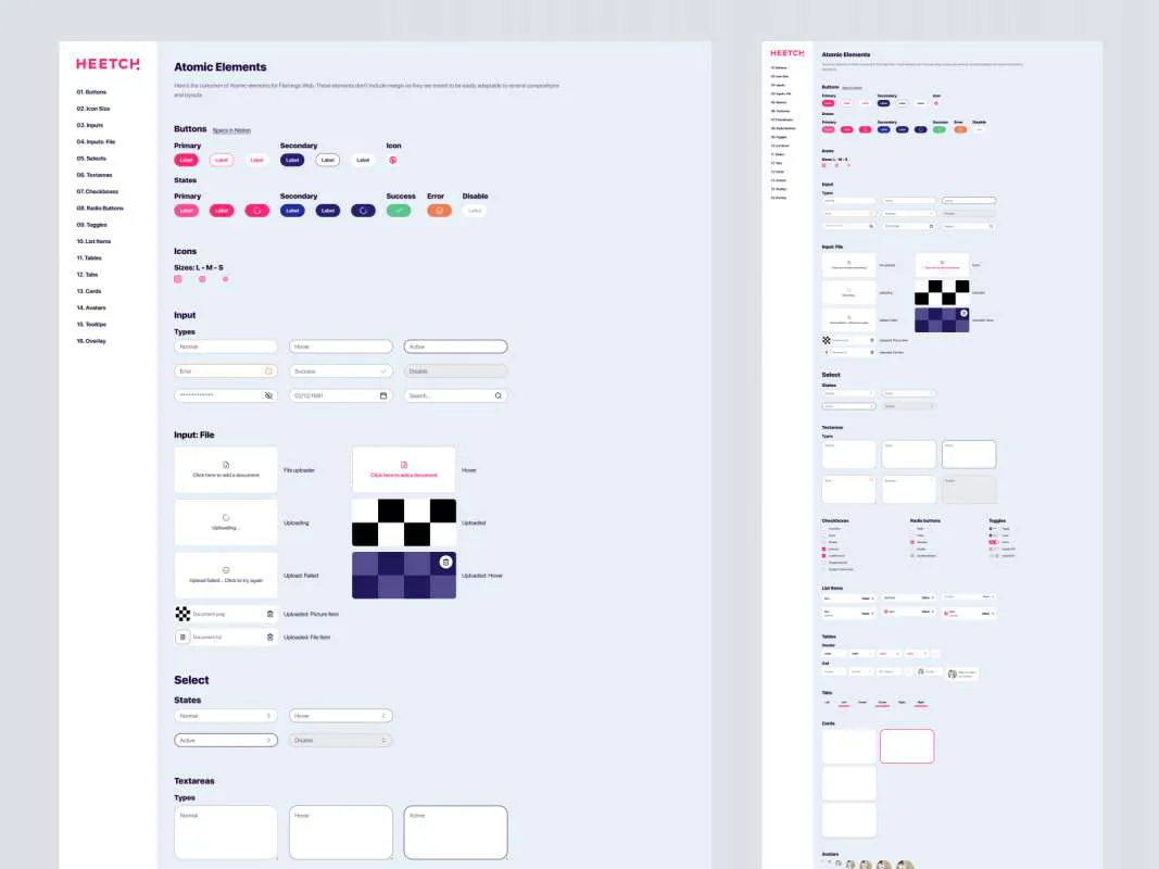 Flamingo Design System for Figma  - Free Figma Template