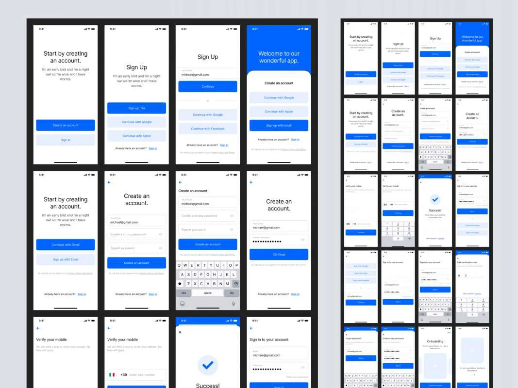 Free iOS 14 Wireframe UI Kit for Adobe XD  - Free Figma Template