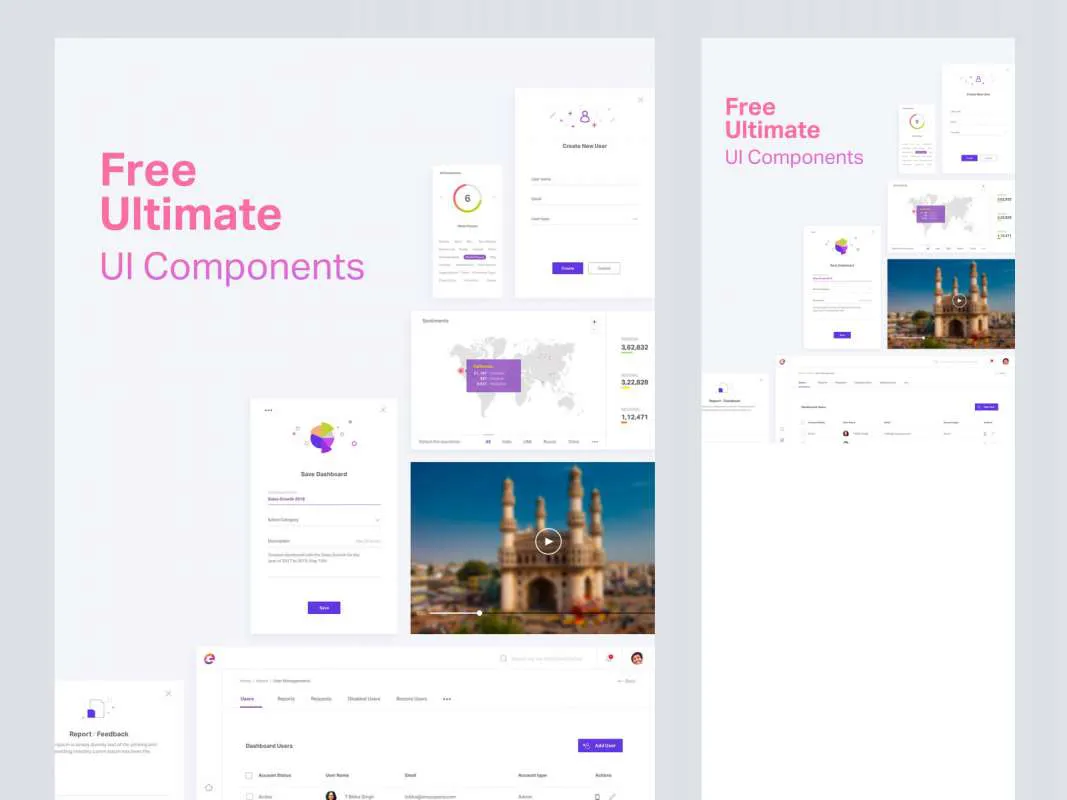 Free Ultimate UI Elements  - Free Figma Template