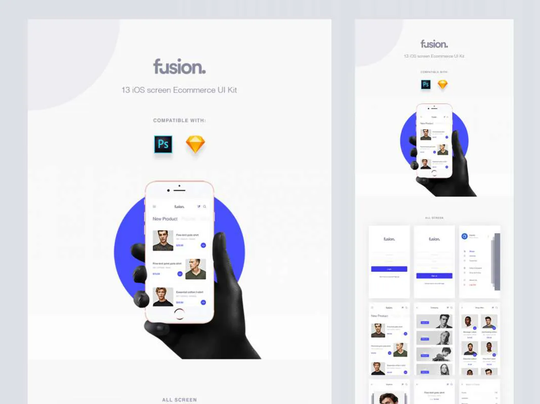 Fusion eCommerce UI Kit  - Free Figma Template