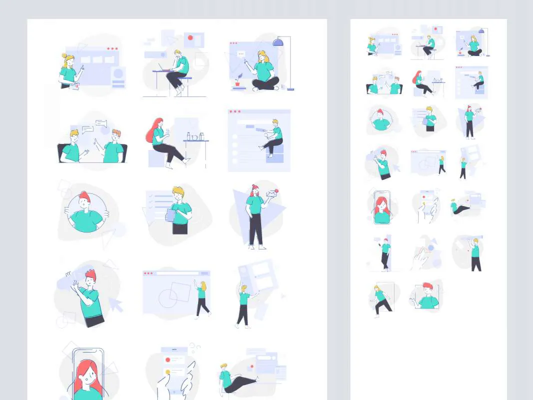 Grape Free Illustrations  - Free Figma Template