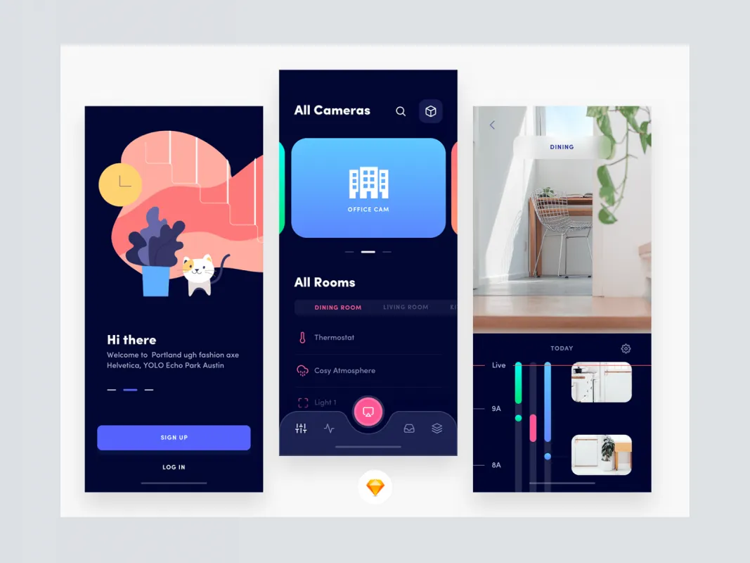 Home Automation App  - Free Figma Template
