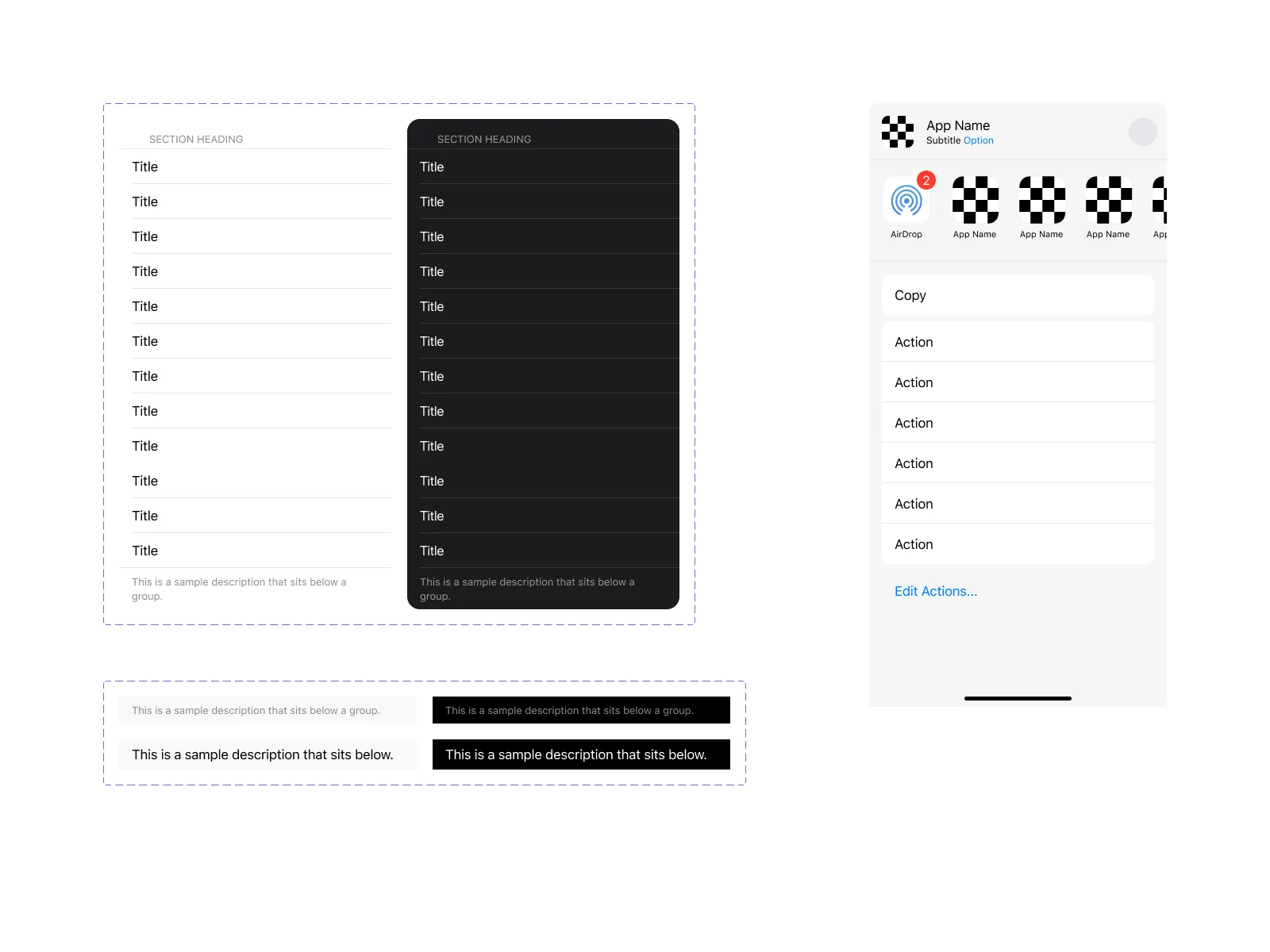 iOS Native Styles UI Kit for Figma and Adobe XD No 4