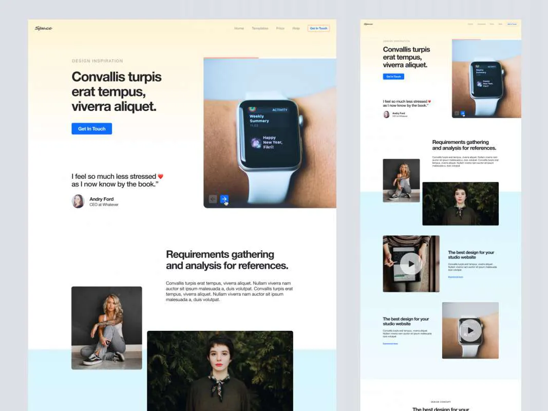 Landing Page Free UI Kit for Figma  - Free Figma Template