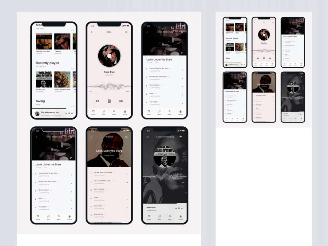 Leuphorie Music UI Kit Freebie  - Free Figma Template