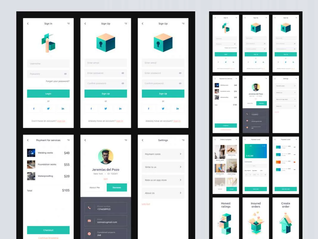 MasterGo - Free UI Kit for Sketch and Figma  - Free Figma Template