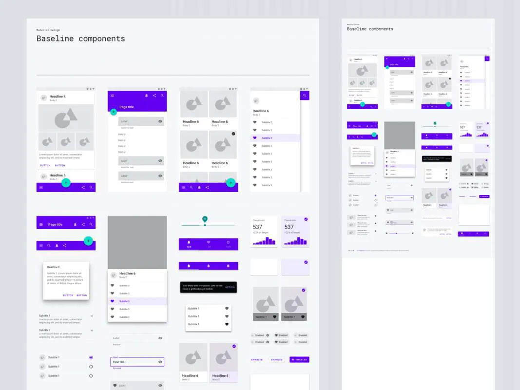 Material Baseline Design Kit for Figma  - Free Figma Template