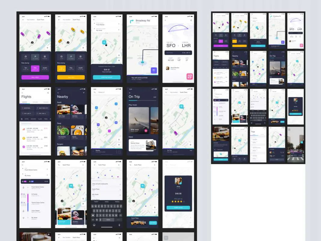 Navigo UI Kit for Adobe XD  - Free Figma Template