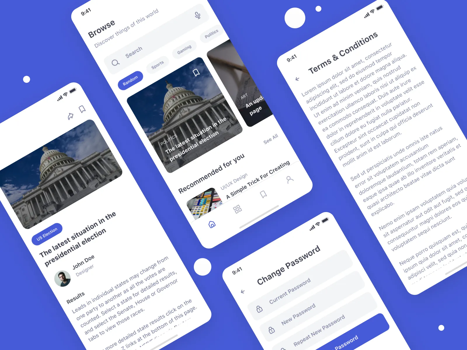 News App UI Kit for Figma and Adobe XD No 3