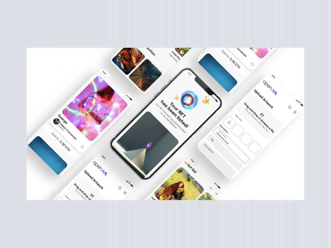 Open Art - Free NFTs UI Kit for Figma  - Free Figma Template