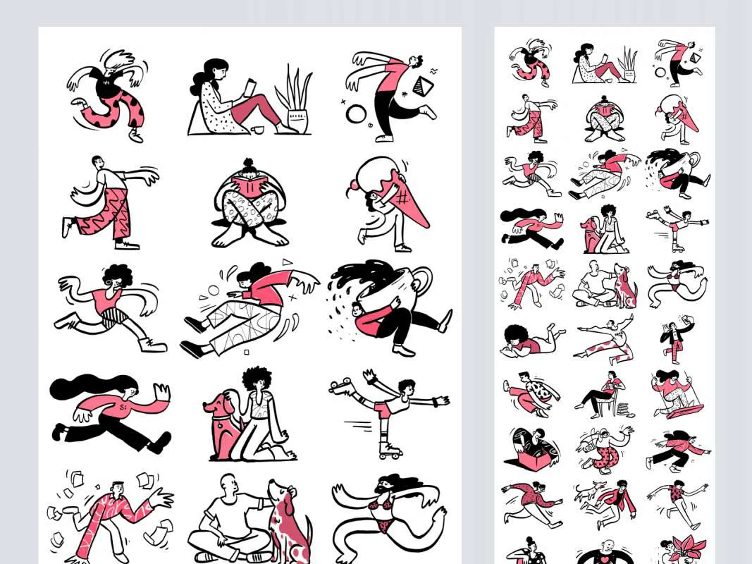 Open Doodles - Free sketchy illustrations  - Free Figma Template
