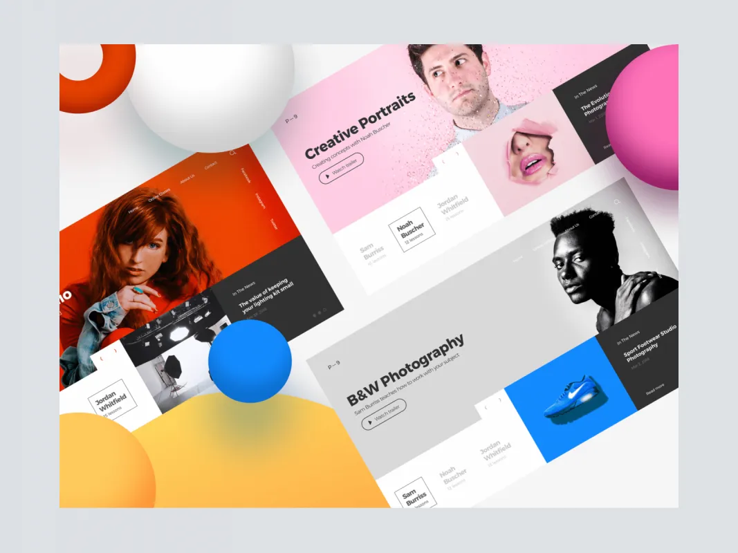 Photography Class Website  - Free Figma Template