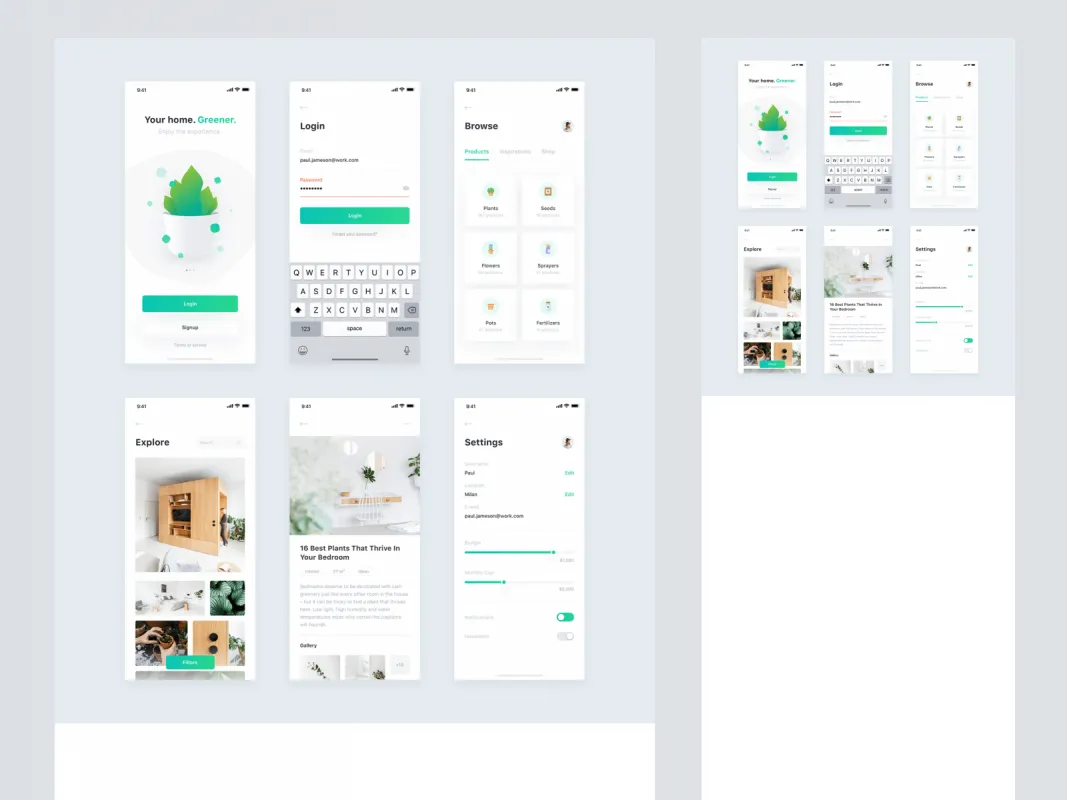 Plant UI Kit  - Free Figma Template