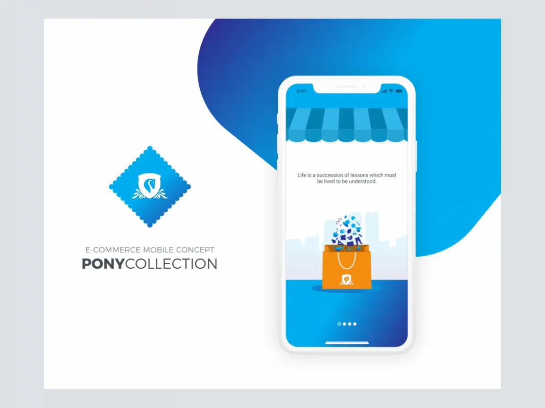 Pony Collection - eCommerce Mobile App  - Free Figma Template