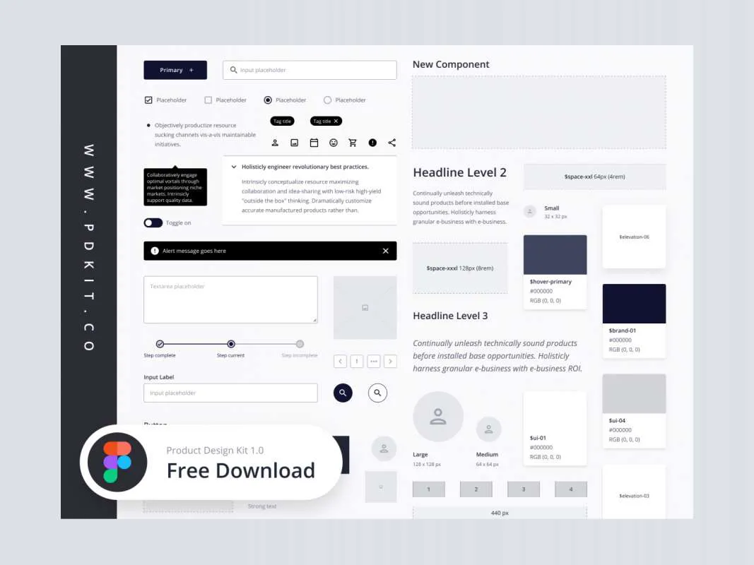 Product Design Kit for Figma  - Free Figma Template