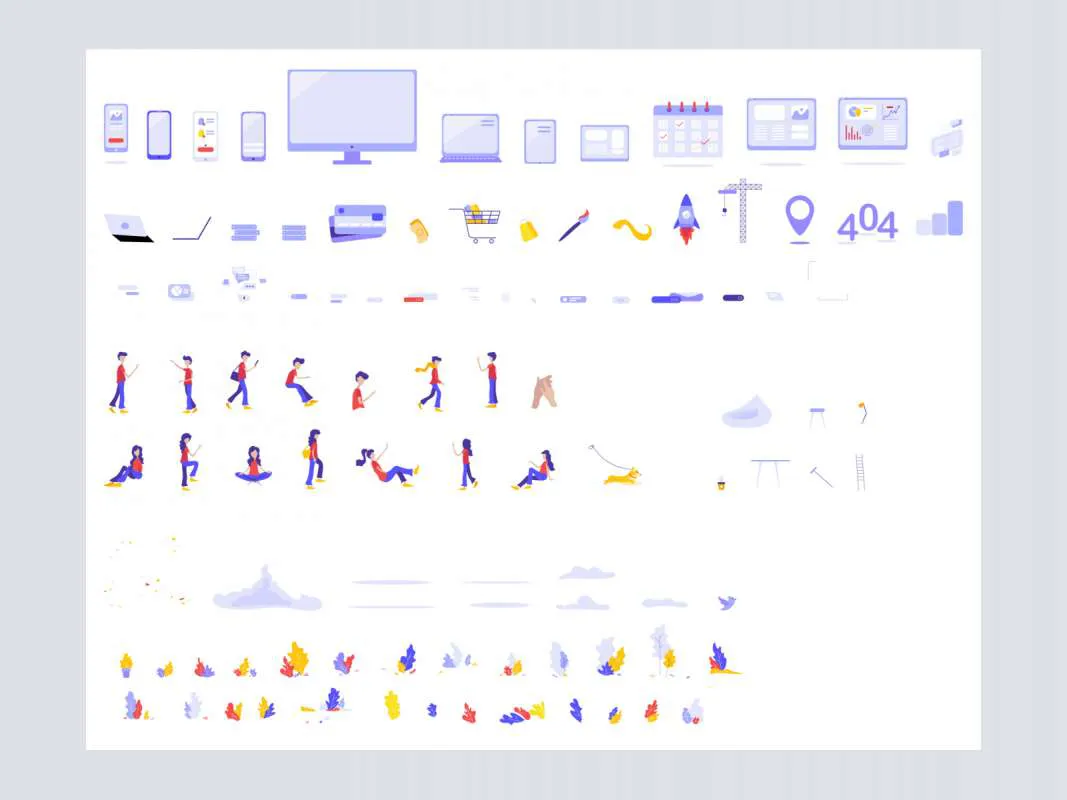 Pulse Illustration Kit  - Free Figma Template