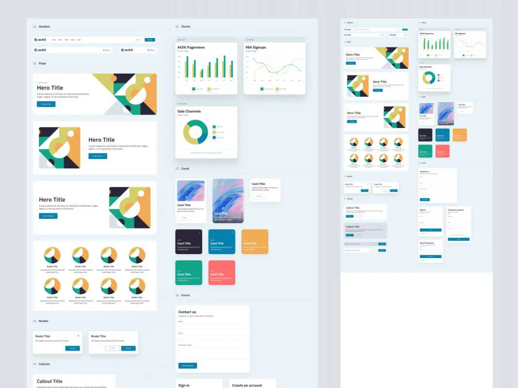 Revkit Design System UI Kit  - Free Figma Template