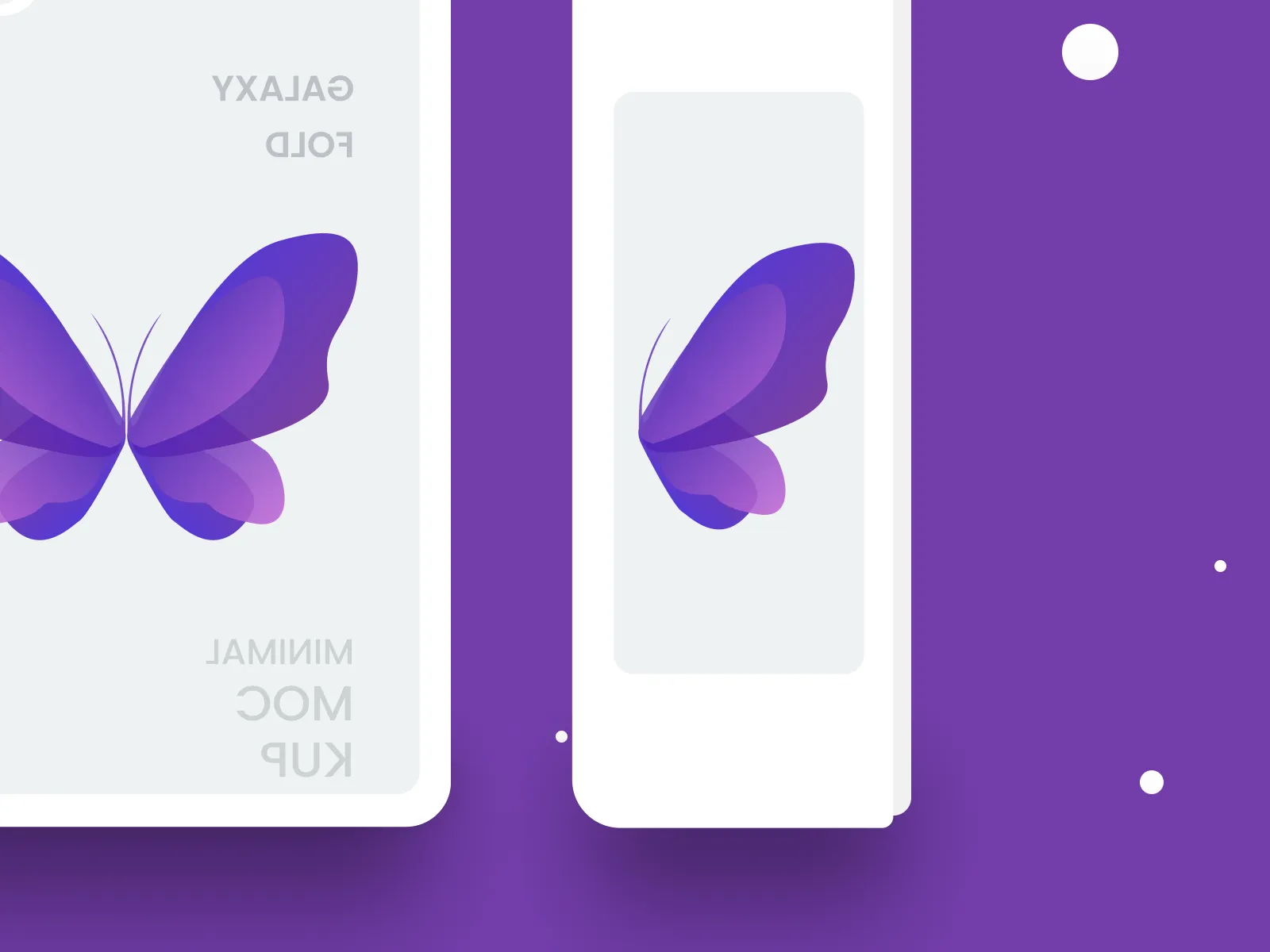 Samsung Galaxy Fold White Mockup for Figma and Adobe XD No 3