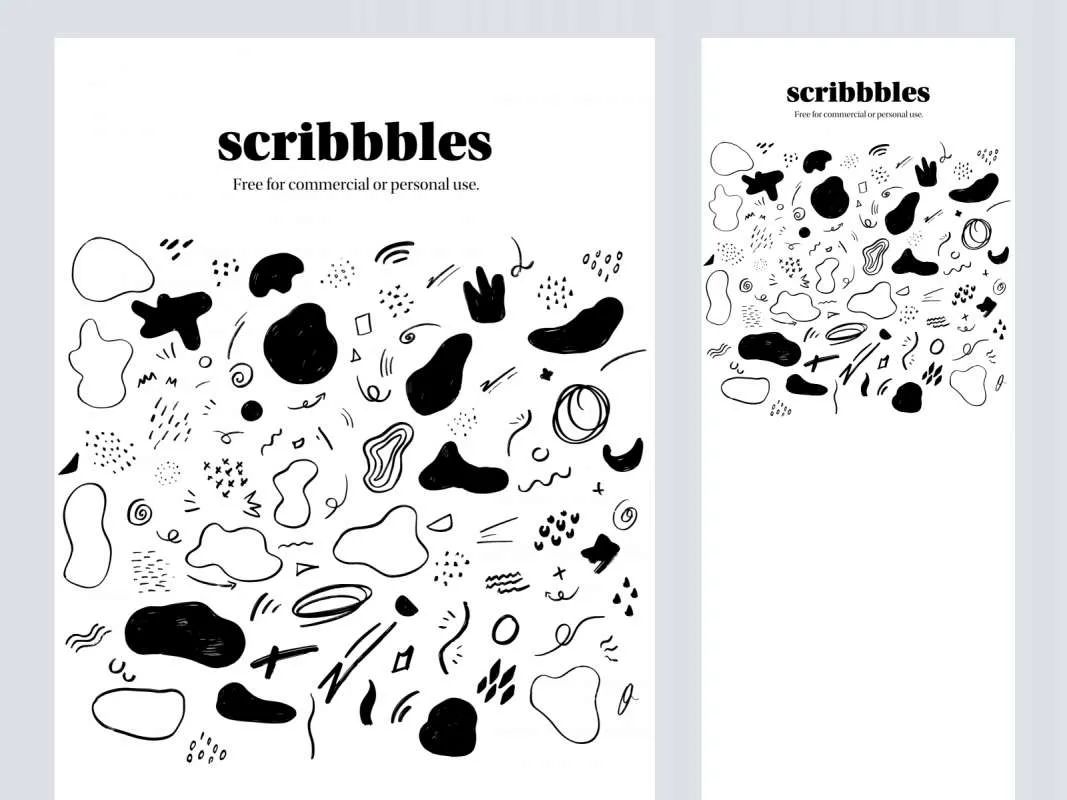 Scribbbles Illustrations  - Free Figma Template