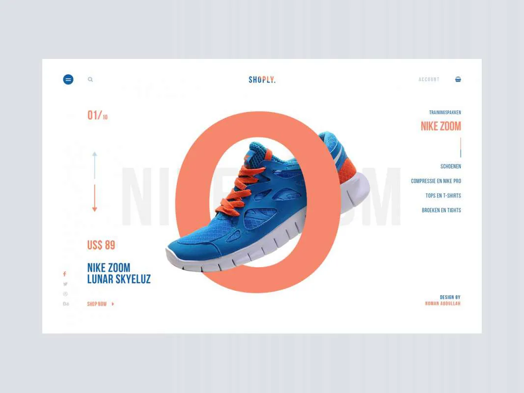 Shoply One Page  - Free Figma Template