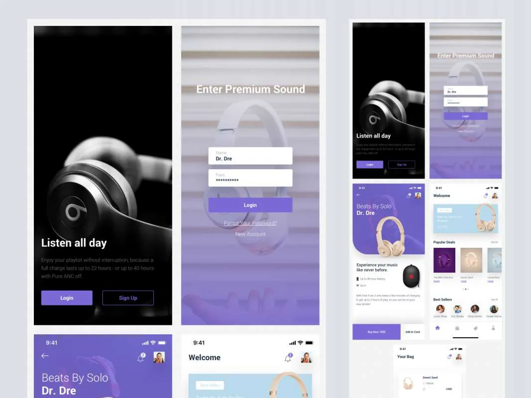 Shopping App Free UI Kit  - Free Figma Template
